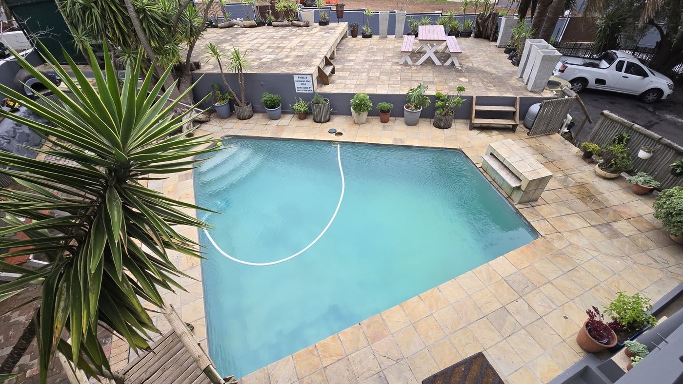 Shared swimming pool and sun deck